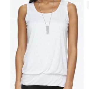 AB Studio Banded Necklace White M Tank! NWT